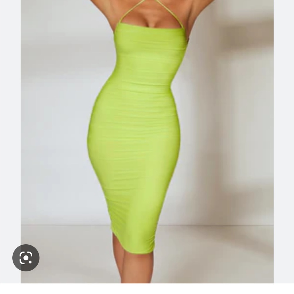 Oh Polly lime dress